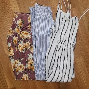 Romper/jumpsuit lot of 3. XS & S